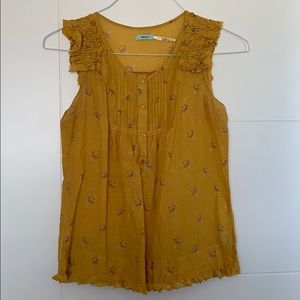 Mustard Yellow Pretty Top